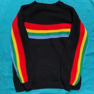 Rainbow Knit Sweater